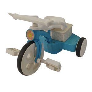 Mattel Baby Trike N Go Tricycle Toy Girls Blue White Vintage Sounds Pedals